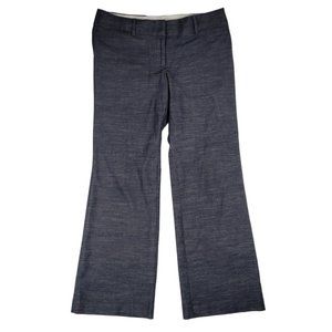 Loft Pants Women's Size 12 Dark Blue Stretch Trousers Marisa Fit Wide Leg 359111